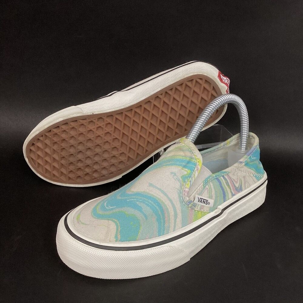 Vans OTW Ultracush-Women's Sz 5.5 -Resin Swirl -White/Pink/Blue -Low Skate Shoes
